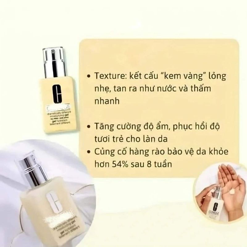 Gel Dưỡng clinique các dòng