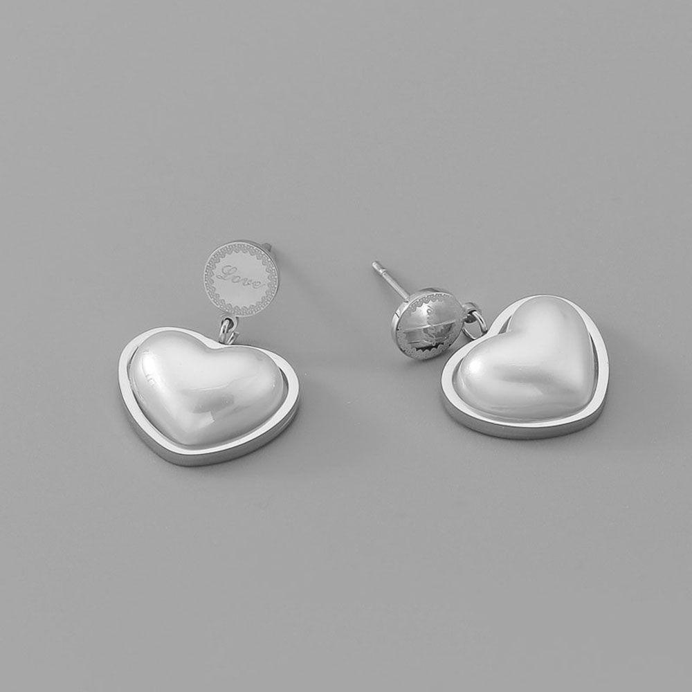 AROMA Vòng Cổ Choker Bằng Thép Titan Mặt Hình Vỏ Sò Trái Tim Thời Trang Cho Nữ