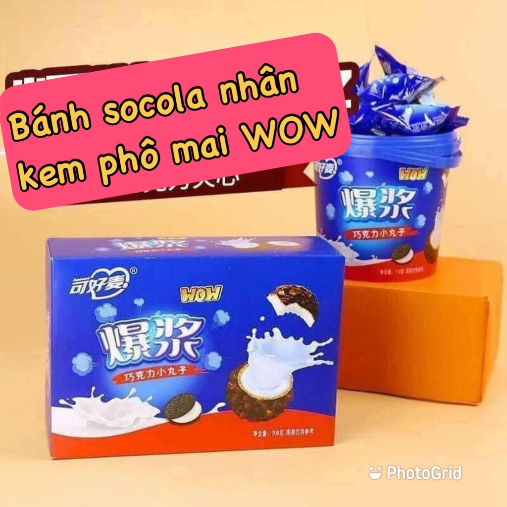 Bánh socola nhân kem phomai tan chảy WOW