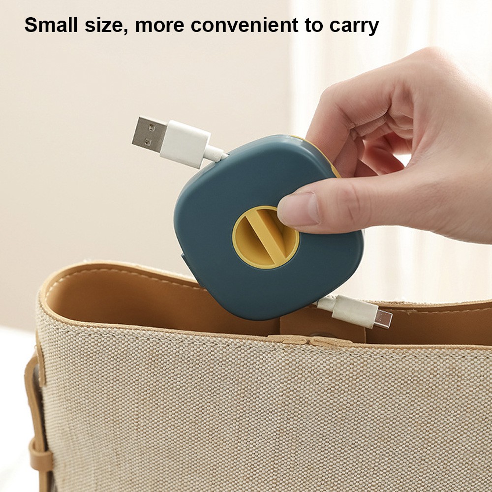 Hộp Đựng Dây Cáp Sạc/Tai Nghe/Điện Thoại Di Động Bằng Nhựa Nhiều Màu