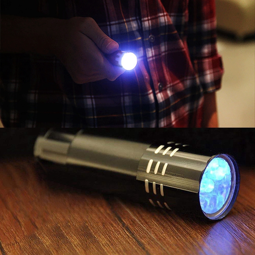 Đèn pin bóng LED tia UV mini cầm tay vỏ bọc nhôm chất lượng cao