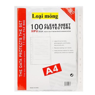 Sơ mi lỗ,Túi 11 lỗ (tập 100 cái)
