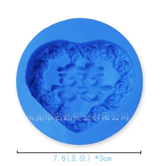 Khuôn silicon tim song hỷ