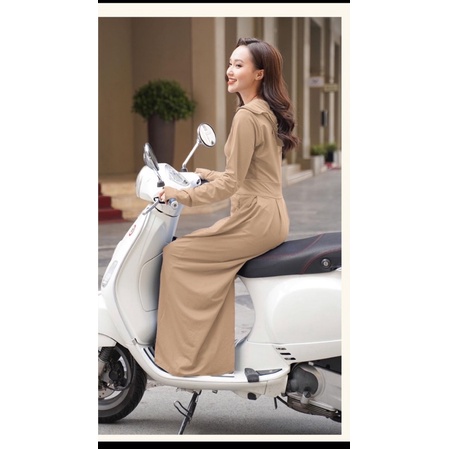 Áo chống nắng toàn thân 2 lớp chất vải thun lạnh aircool Nhật hàng cao cấp dành cho nữ
