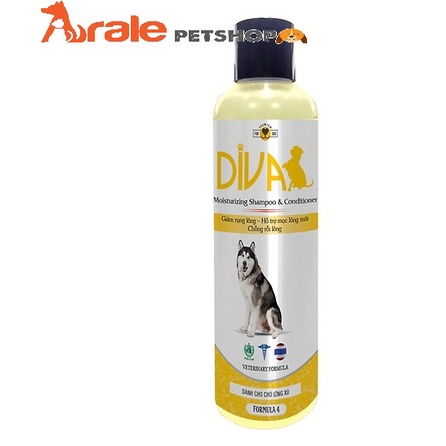 SỮA TẮM DIVA - KHỬ MÙI HIỆU QUẢ CHO CHÓ 260ML & 400ML