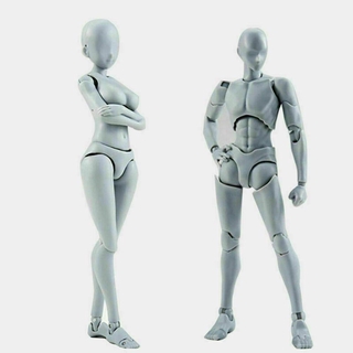 Mô Hình Đồ Chơi Cơ Thể Người Kiểu Nam/Nữ Chất Lượng Cao Phiên Bản SHF Màu Xám Cho Trẻ Em Và Bạn Bè
