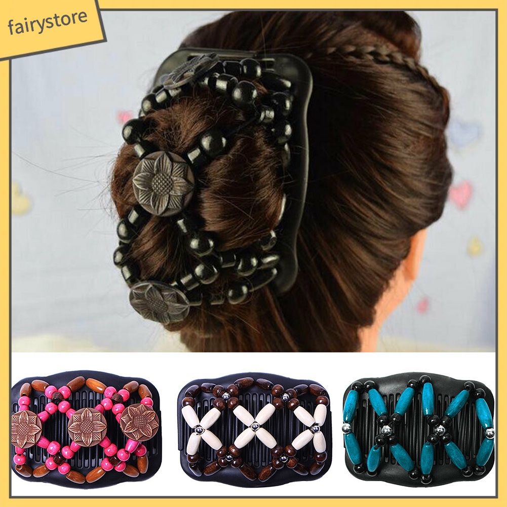 Lược Gỗ Cài Tóc Phong Cách Vintage Thời Trang Cho Nữ