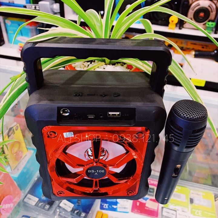 [TẶNG MIC] loa bluetooth karaoke mini giá rẻ nghe nhạc hay, hỗ trợ cắm usb thẻ nhớ