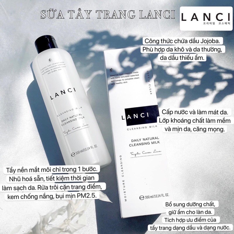 [CHÍNH HÃNG] SỮA TẨY TRANG ĐA NĂNG LANCI | BigBuy360 - bigbuy360.vn