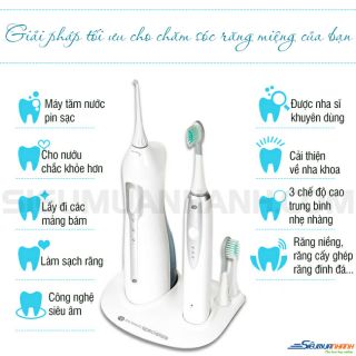 MÁY TĂM NƯỚC RIO DCIT KÈM BÀN CHẢI SIÊU ÂM NHẬP KHẨU ANH