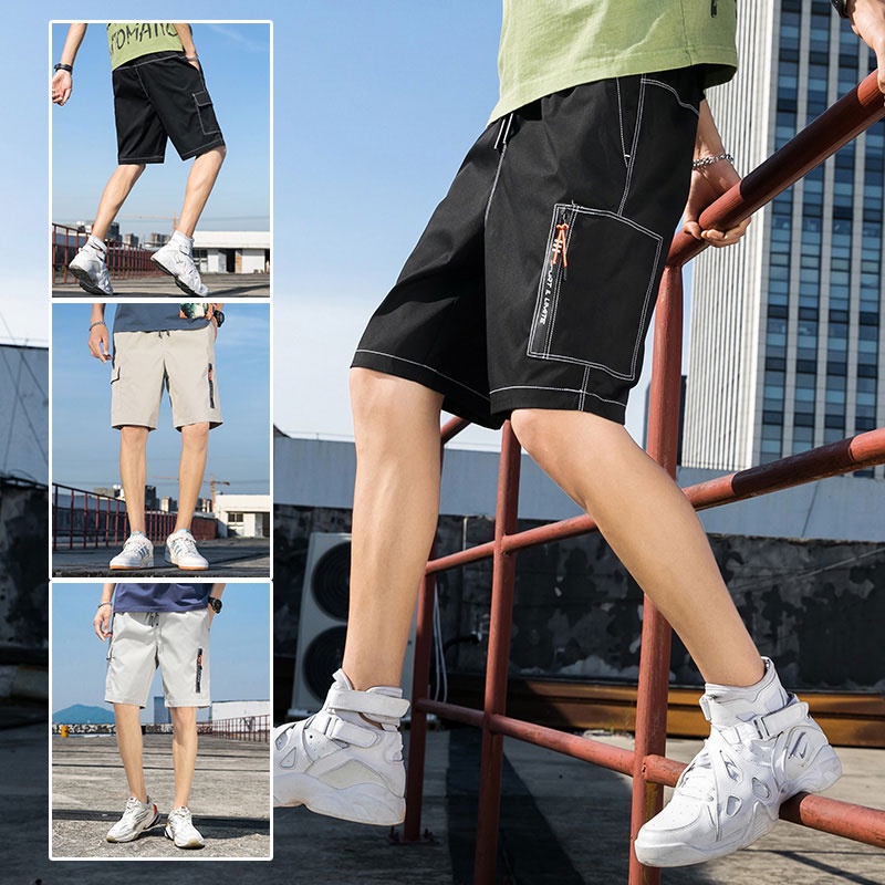 Quần Short Dây Rút Ống Rộng Thời Trang Nam Tính