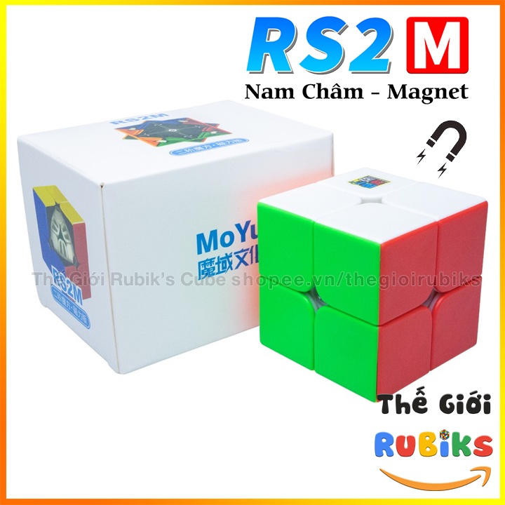 Rubik 2x2 MoYu RS2M 2020 Có Sẵn Nam Châm Cao Cấp. Khối Lập Phương Rubic 2 Tầng 2x2x2. Đồ Chơi Thông Minh