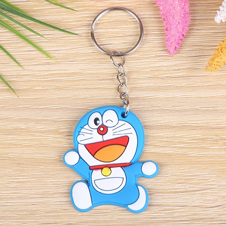 Móc khóa cao su silicon dẻo hình thú hình hoạt hình đáng yêu