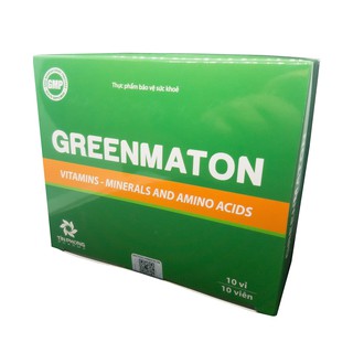 Viên thực phẩm Greenmaton bổ sung các vitamin, khoáng chất và acid amin thiết yếu cho cơ thể