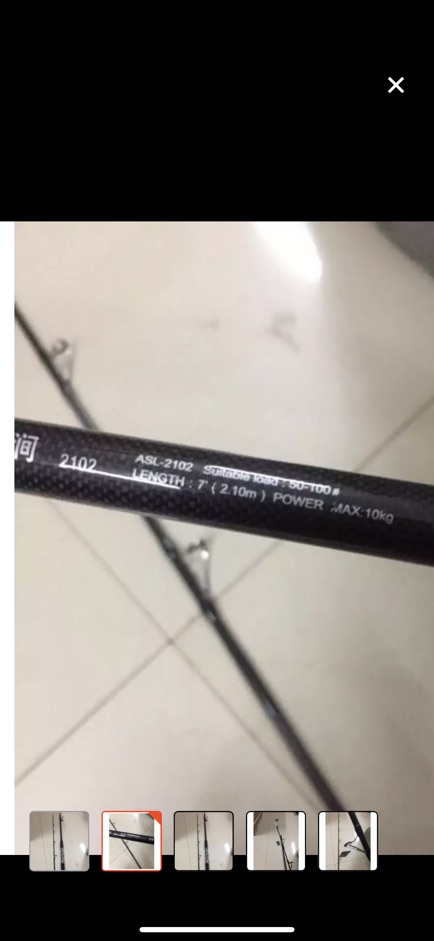 cần câu lure 2 khúc dài 2m1 siêu khoẻ khuyên fuj cần y hình giá rẻ