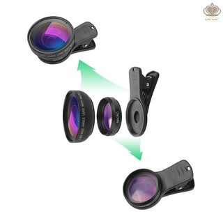 Bộ ống kính APEXEL APL-0.45WM gồm ống kính góc rộng 0.45X và Macro 12.5X HD chất lượng cao cho điện thoại