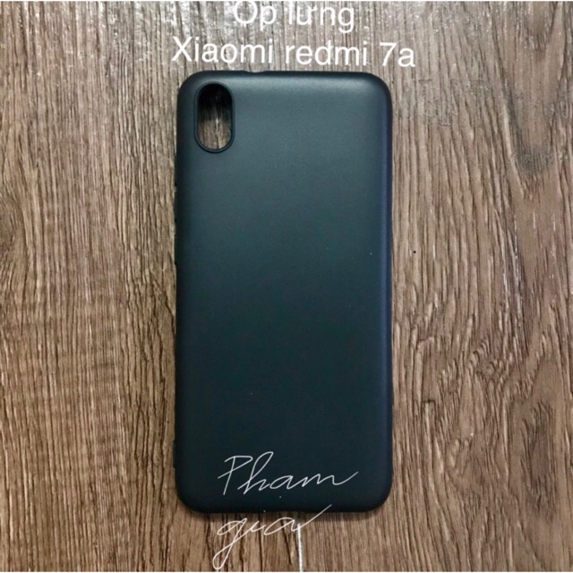 Ốp lưng Xiaomi Redmi 7a dẻo silicon màu đen (có video)