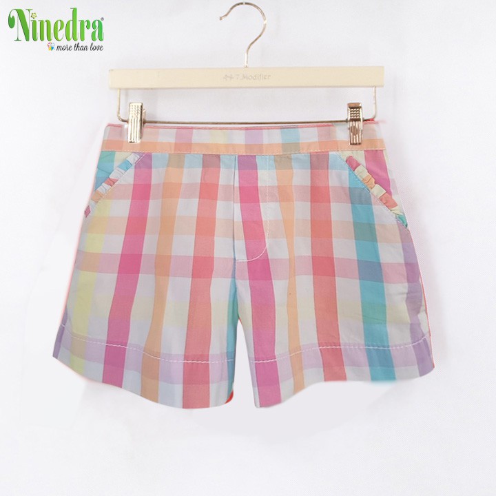 Quần short kaki bé gái chất mềm size cho bé từ 14-20kg - Ninedra