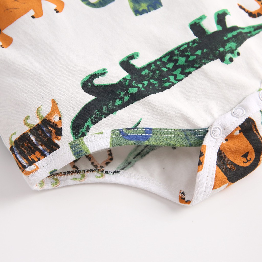 Sanlutoz Sơ sinh Thời trang Bông Tay áo dài Đứa bé Áo liền quần