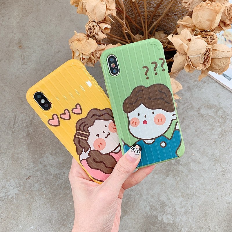 Ốp Lưng Điện Thoại Sọc Vân Trai Gái