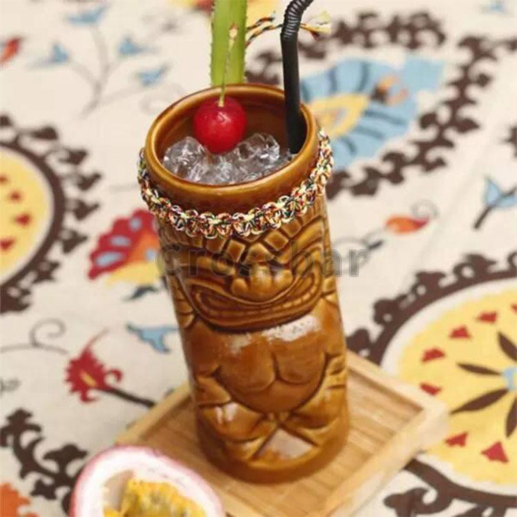 Cốc Uống Cocktail Bằng Gốm Sứ Phong Cách Hawaii Cổ Điển