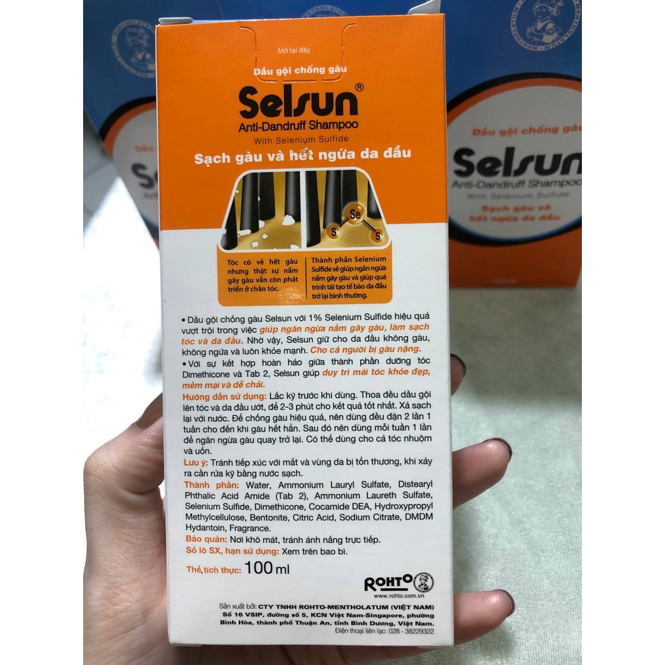 Dầu gội chống gàu selsun 100ml