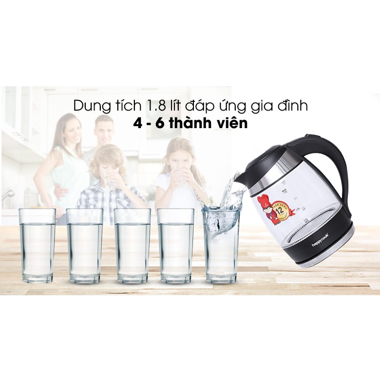 Bình siêu tốc Happycook 1.8 lít HEK-182G