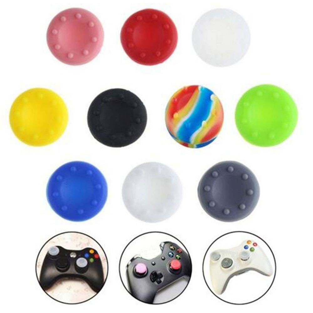 Bộ 10 nắp silicon bảo vệ nút bấm tay cầm chơi game chống trượt nhiều màu sắc cho Sony PS4 Microsoft Xbox