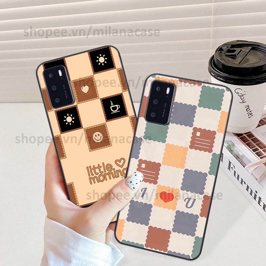 Ốp Oppo A16 caro họa tiết nhiều màu sắc siêu đẹp thời trang cá tính