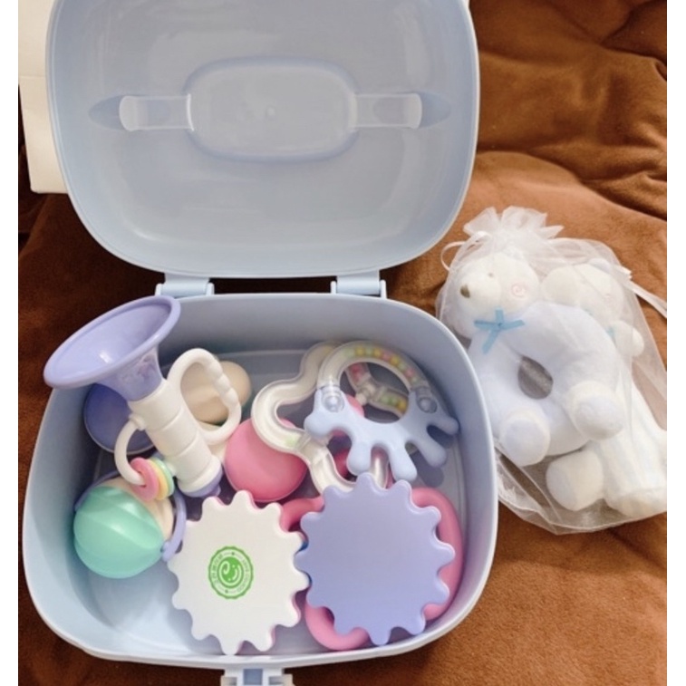 Set đồ chơi sơ sinh 9 món Goryeo Baby Hàn Quốc, đồ chơi súc sắc, đồ chơi lục lạc cho bé