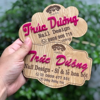 Bảng gỗ treo shop