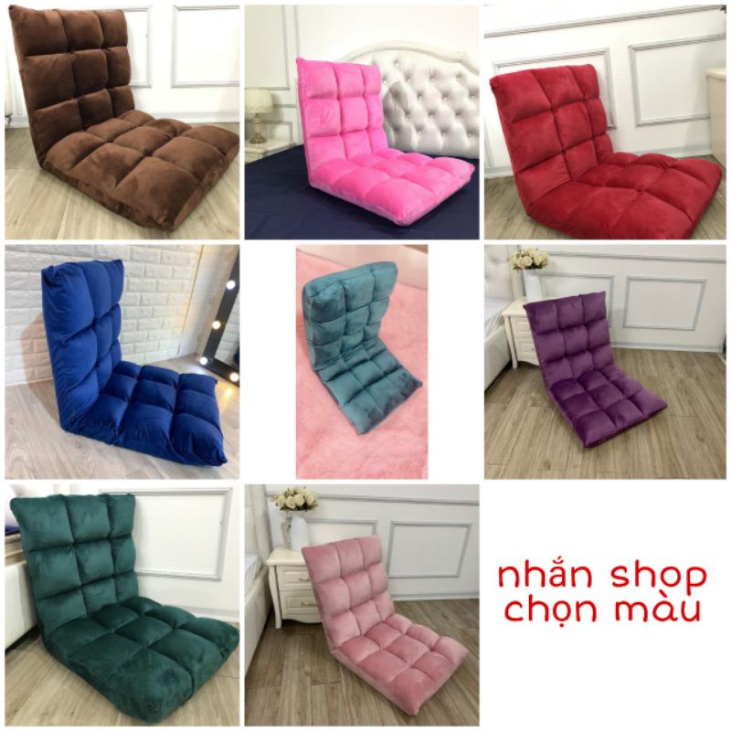 Ghế Tami, Ghế ngồi tựa lưng, ghế bệt kiểu nhật bọc nhung cao cấp, decor, nội thất, sofa