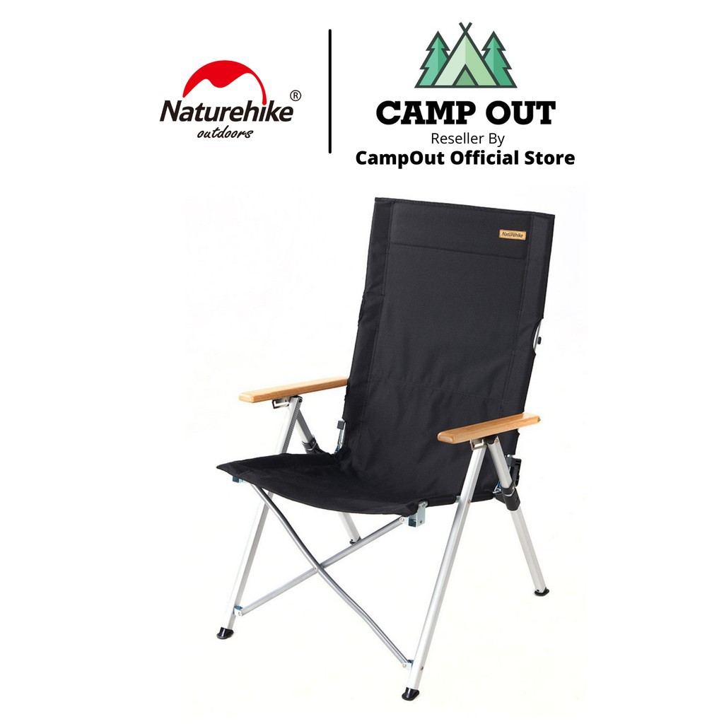 Ghế cắm trại naturehike campoutvn naturehike du lịch dã ngoại ghế gấp gọn lưng tựa A031