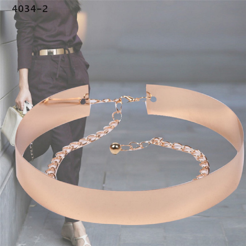 Thắt Lưng Dây Xích Kim Loại Bản Rộng 2-3.5cm 4034-2 Cho Nữ