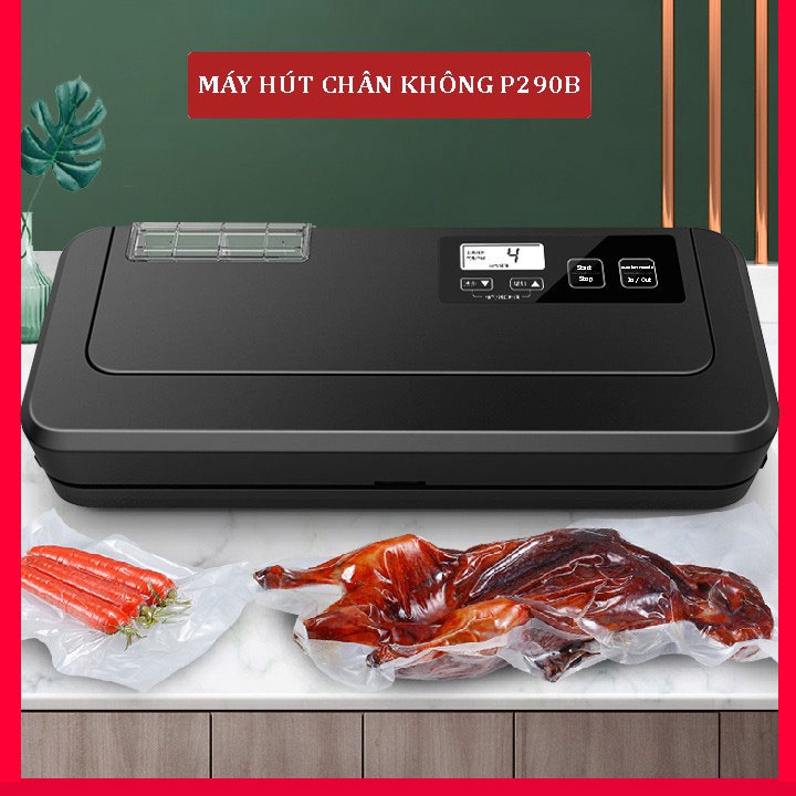 Máy Hàn Miệng Túi Hút Chân Không P290B Hàng Chuẩn hút và hàn tự động các loại túi, mối hàn kín - Bảo hành 12 tháng
