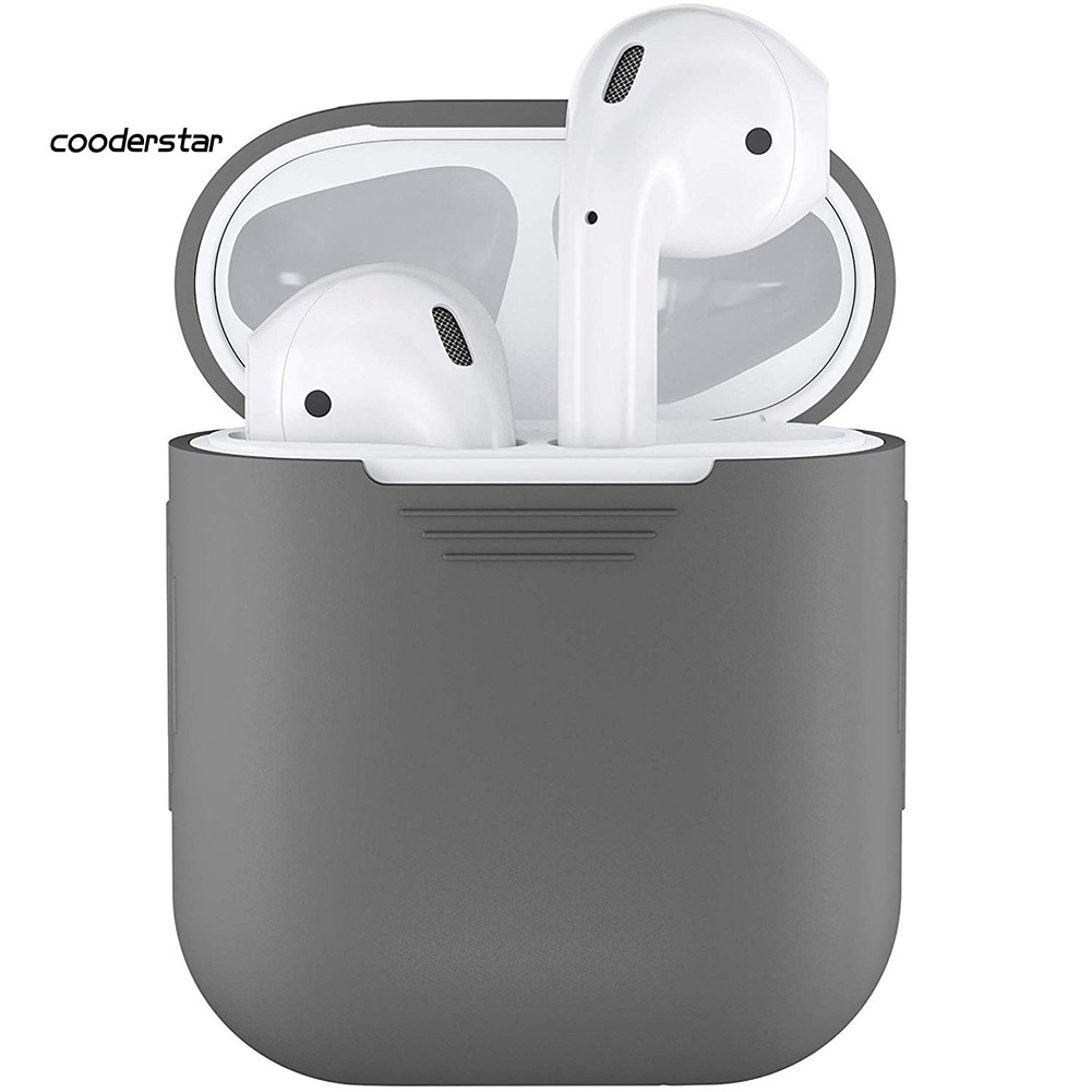 Vỏ bọc bảo vệ hộp sạc bằng silicon mềm chống va đập cho Apple AirPods