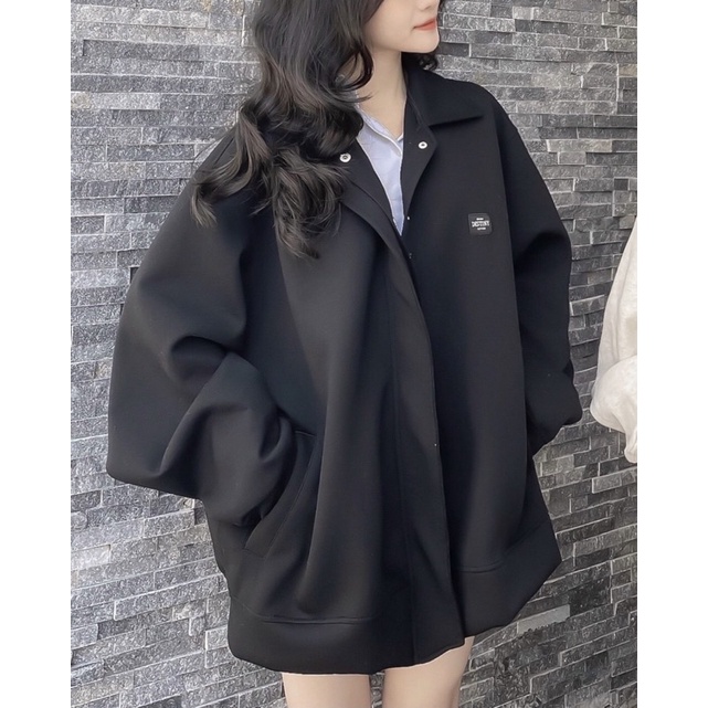Áo Bomber TINY From Rộng Unisex ( Nam Nữ Mặc Đều Được)
