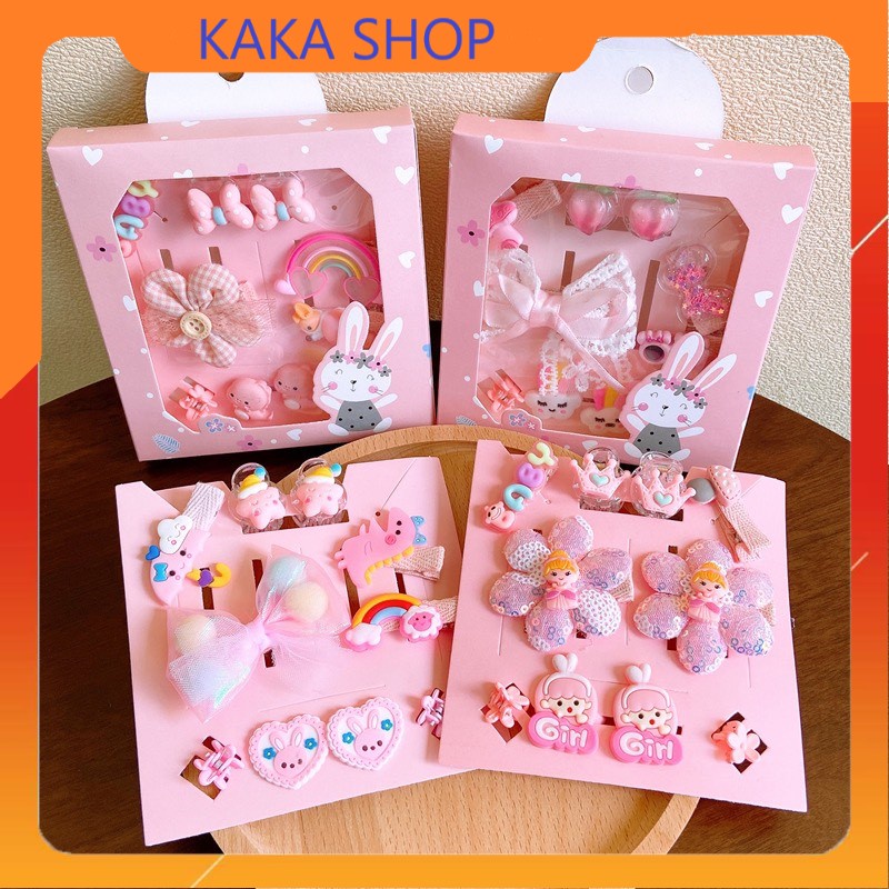 Hộp 10 kẹp phối buọc tóc cho bé - Chicbaby hàng cao cấp Hàn Quốc