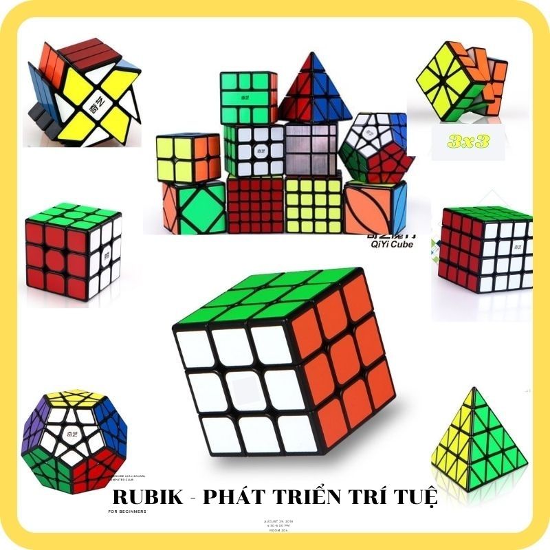 Rubik 3x3, 2x2, 4x4, 5x5 Megaminx, Pyraminx - Magic Cube Cao Cấp Khối Lập Phương Ma Thuật