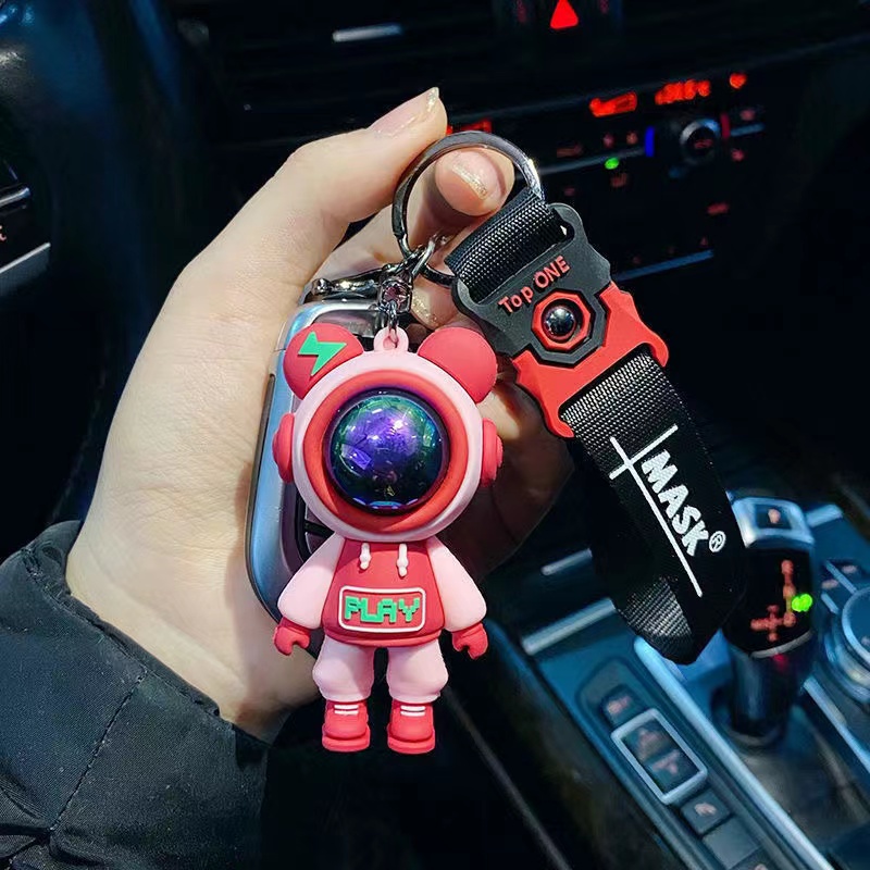 Móc Khóa Hình Phi Hành Gia Hoạt Hình Nhiều Màu Sắc