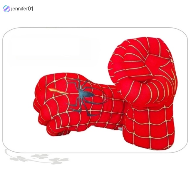 1 Cặp Găng Tay Đấm Bốc Hình Người Nhện / Người Khổng Lồ Xanh Lá Cho Bé