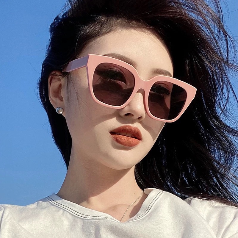 (AIMURUSI) COD Kính Râm Chống Nắng Uv400 Tròng Vuông Thời Trang Cho Nam Và Kính Nữ