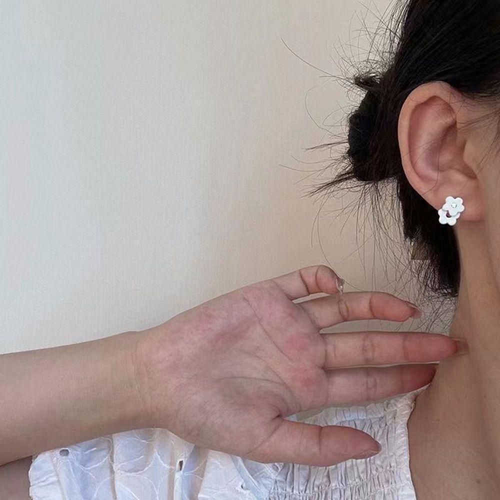 Vanes1 Bông Tai Đinh Tán Hình Hoa Tinh Tế Cổ Điển|Mũ Lưỡi Trai Bằng Hợp Kim Thời Trang Mùa Hè Hàn Quốc Ngọt Ngào