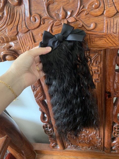 Tóc giả em bé 🥰FREESHIP🥰tóc cột xù đính nơ cho bé iu