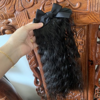 Tóc giả em bé cột xù mì 35cm