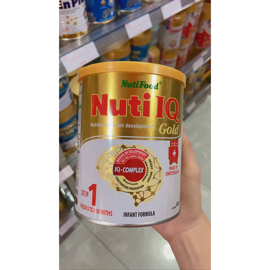 Sữa Nuti IQ Gold Step 1 lon 400g ' $ #