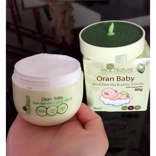 Kem chống muỗi và làm dịu da ORAN BABY I’M NATURE 50g