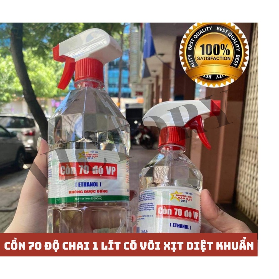 CỒN 70, 90 ĐỘ SÁT KHUẨN, SÁT TRÙNG, KHỬ TRÙNG Y TẾ 1 LÍT