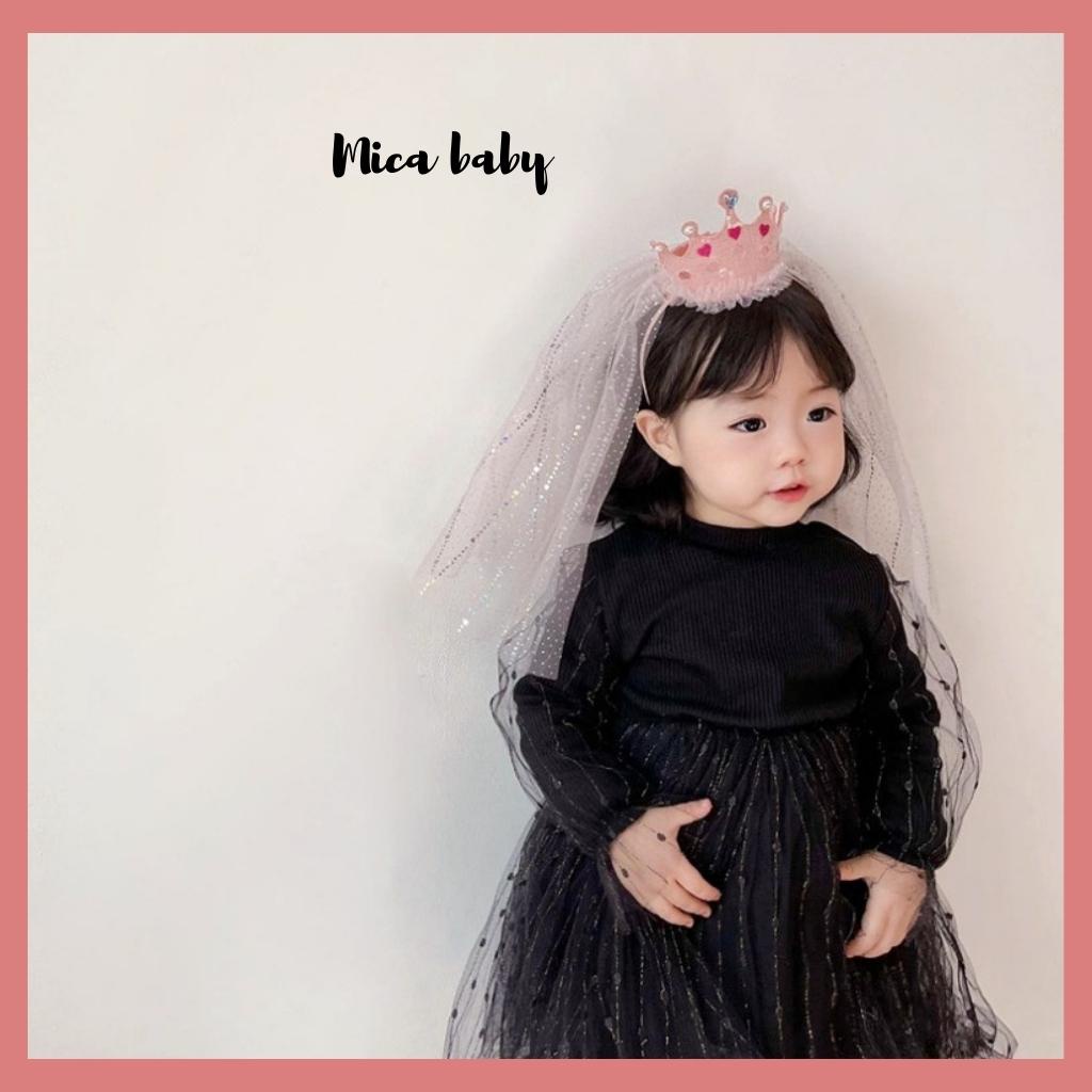 Bờm vương miện lấp lánh, bờm công chúa đáng yêu cho bé gái BD61 Mica Baby