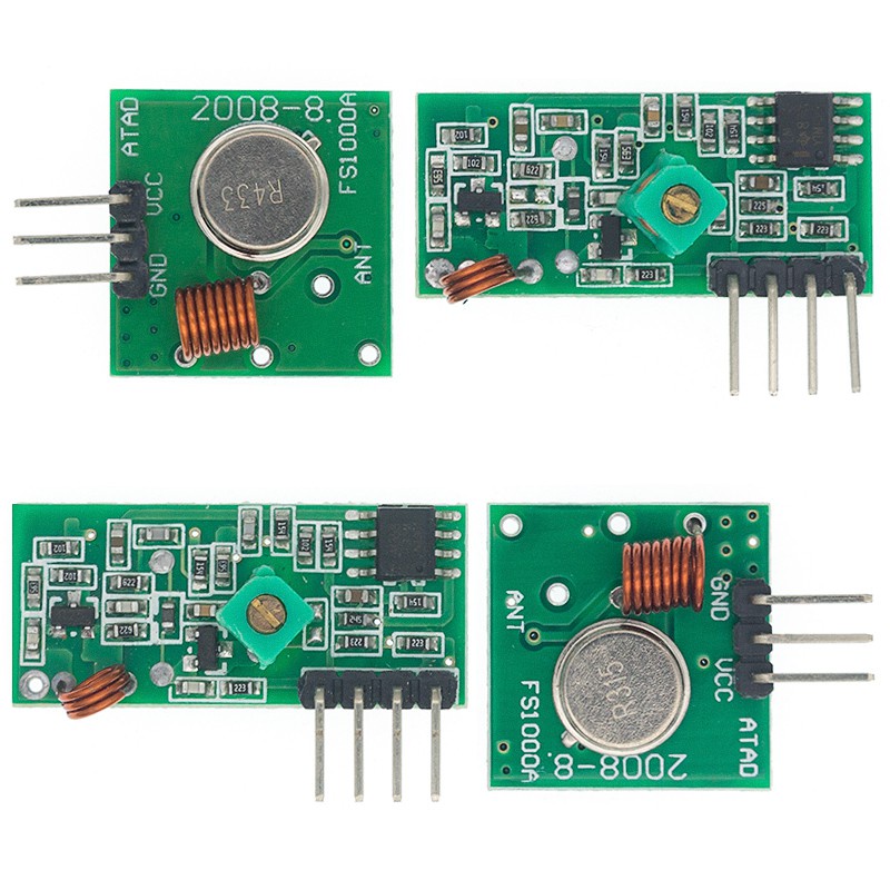 Mô Đun Truyền Và Nhận Tín Hiệu Không Dây 315Mhz 433MHZ RF 5V DC 433MHZ Cho Arduino Raspberry Pi /ARM/MCU WL Diy